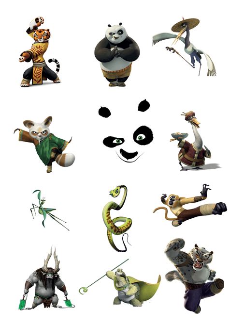 12 Pieces KUNG FU PANDA Png Etsy