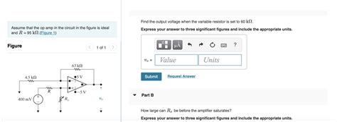 Solved Assume That The Op In The Circuit In The Figure Chegg