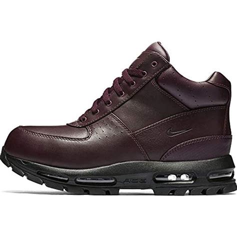 Nike S Acg Air Max Goadome Leather Boots Deep Burgundyblack 865031 604