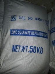 Zinc Sulphate Heptahydrate Magnesium Sulphate Heptahydrate Iron