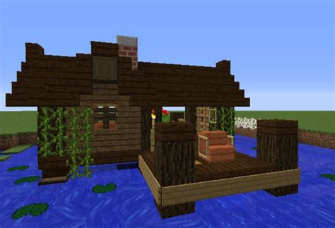 Small Fishing Hut - GrabCraft - Your number one source for MineCraft buildings, blueprints ...