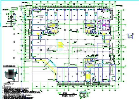 最新的3700平方米5层商场设计全套建筑cad施工图（标注齐全）商业建筑土木在线