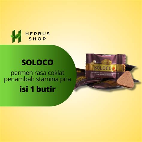 Jual Soloco Original 100 Ecer 1 Pcs Permen Rasa Coklat Penambah Stamina Pria Shopee Indonesia