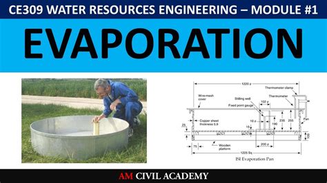 Wre Module1 Part11 Evaporation Measurement Of Evaporation