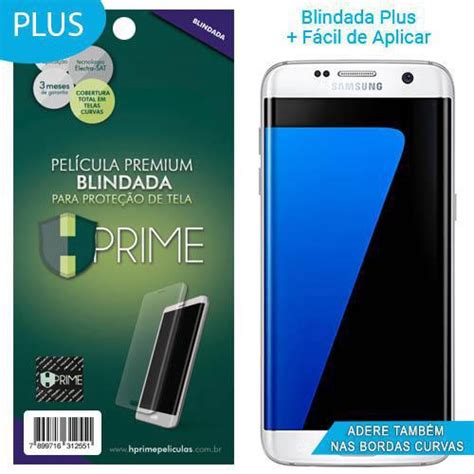 Kit Películas Hprime p Galaxy S7 Edge Frente Plus Versão 2 E Verso