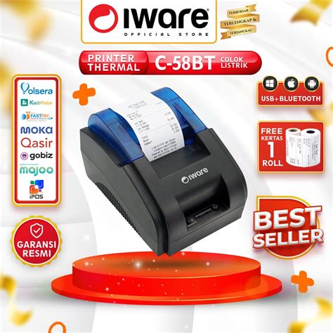 Jual PRINTER KASIR PPOB THERMAL 58MM IWARE C 58BT 58XS PI 58 ANDROID