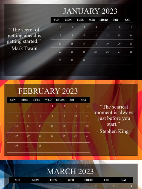 Monthly Quotes Calendar | PDF