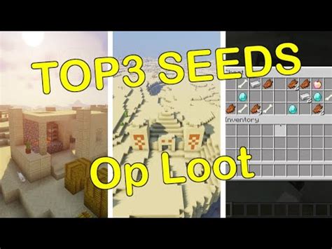 Top Best Op Loot Village Seeds For Java Minecraft Youtube