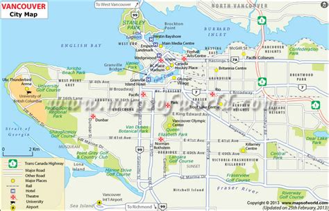 City of Vancouver Canada Map - Security Guards Companies