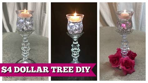 How To Make Candle Holders From Dollar Tree At Anthony Estep Blog