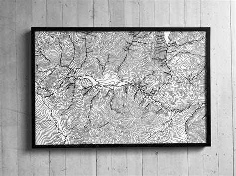 Map of Whistler, British Columbia, Ski Art, Canadian Rockies