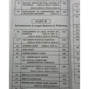 Introduction To Legal Systems Paper 5 Part 2 LLB By MA Chaudhary N Series