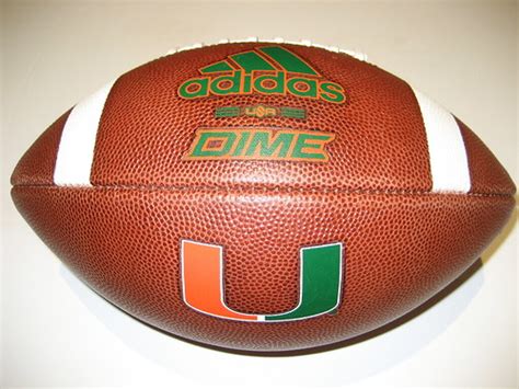 Miami 58 Miami Game Used Adidas Dime Football 2021 Psucraig Flickr