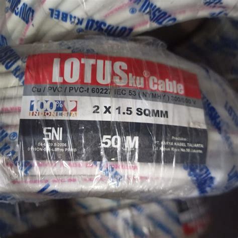 Jual Kabel Listrik Serabut Lotus Hyo X Mm Kabel Sni Lotusku Tembaga