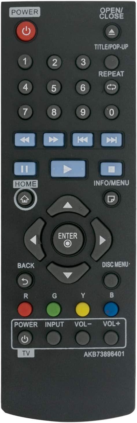 Akb Remote Control Replacement Fit For Lg Blu Ray Disc Player