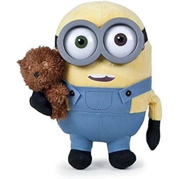 Bob Minion Avec Sa Ourson Mascotte Cm Peluche Yeux En Plastique