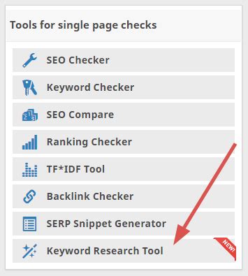 New Seobility Keyword Research Tool