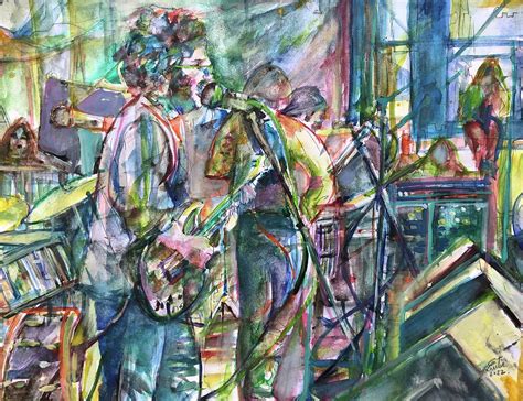 JERRY GARCIA And The GRATEFUL DEAD Live Concert 3 Watercolor