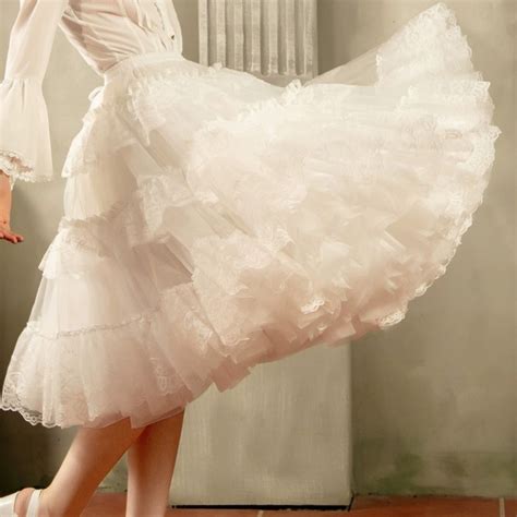 256 Length White Petticoats6 Layers Swing Petticoatwomen Tulle