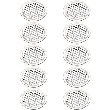 Zasiene Grille de Ventilation 20 Pièces Grille Aération Ronde Acier