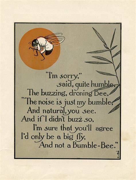 Tumbles Into Wonderland Bee Poem Bee Quotes Poems