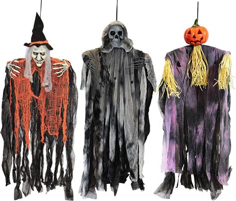 JOYIN Lot de 3 décorations d Halloween fantôme à suspendre de 89 cm