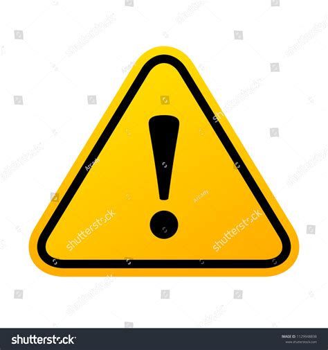 Danger Triangle Sign Vector Illustration On Stock Vector (Royalty Free ...