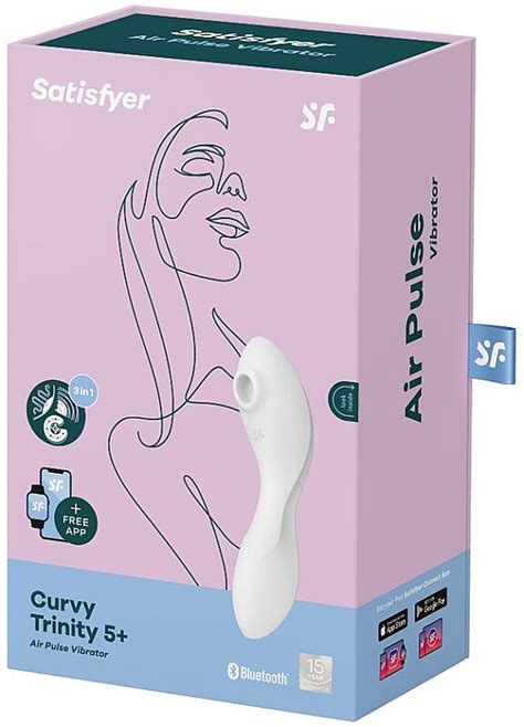 Вакуумний стимулятор білий Satisfyer Curvy Trinity 5 купити за