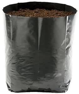 Sadhuram Seeds Company UV Protected Poly Grow Nursery Plant Bags Black