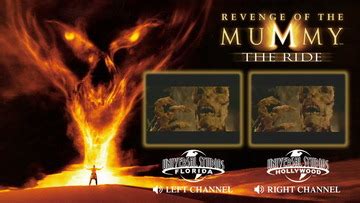 Revenge of the Mummy: The Ride - Promotional Trailer Comparison (Orlando, FL / Hollywood, CA ...