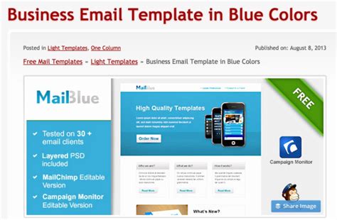 Outlook Email Template Free