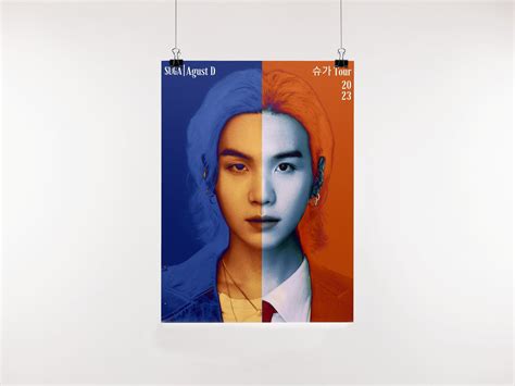 Bts Suga Poster Suga Concert Tour Poster Agust D Poster Bts Wall Art