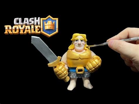 Como Hacer Al Caballero Dorado Clash Royale De Plastilina Youtube