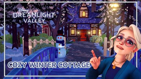 Cozy Winter Cottage Speed Build Disney Dreamlight Valley Frosted