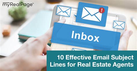 10 Effective Email Subject Lines for Real Estate Agents | myRealPage Blog