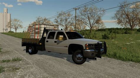 Fs22 Gmc Sierra 3500 Flatbed 2003 V1 0 0 0 Farming Simulator 22 Mod Fs19 Mody