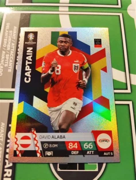 TOPPS MATCH ATTAX Uefa Euro 2024 Fußball Karte Nr AUT5 David Alaba