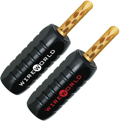 Wireworld Gold Plated 4mm Banana Plugs 2 Pack Future Shop