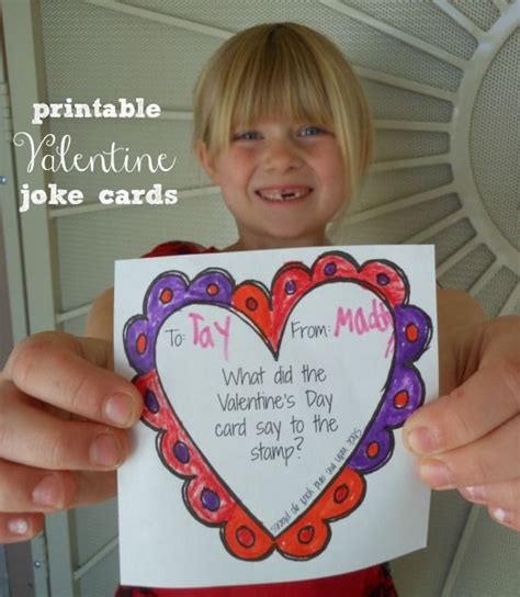 Funny Valentine's Day Cards - Printable Joke Cards for Kids | Valentine ...