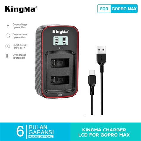 Jual Kingma Smart Dual Charger Gopro Hero Max Action Camera Lcd