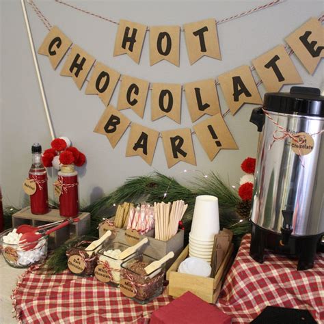 Hot Cocoa Bar Digital Banner Etsy