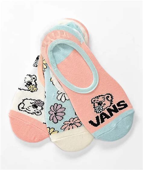 Vans Canoodle Bear Friends 3 Pack No Show Socks Mall Of America®