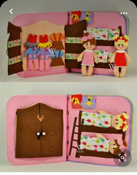 Dollhouse Quiet Book 12 Pages Felt Quiet Book Busy Book Etsy Artofit