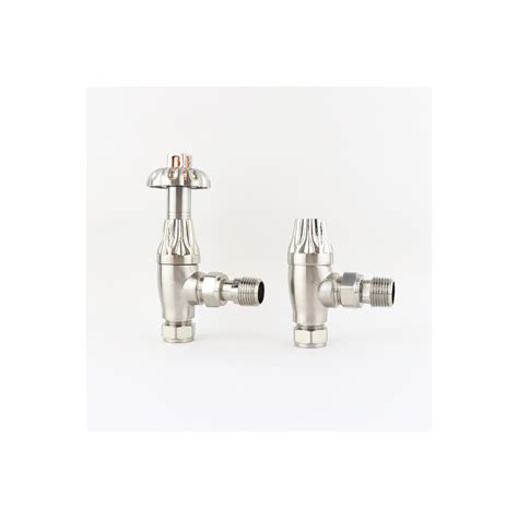 Butler Rose Westminster Ornate Thermostatic Angled Radiator Valves