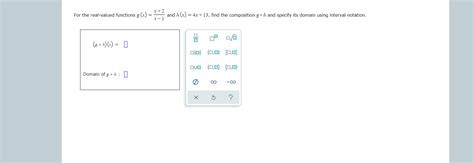 Solved For The Real Valued Functions G X X X And H X Chegg