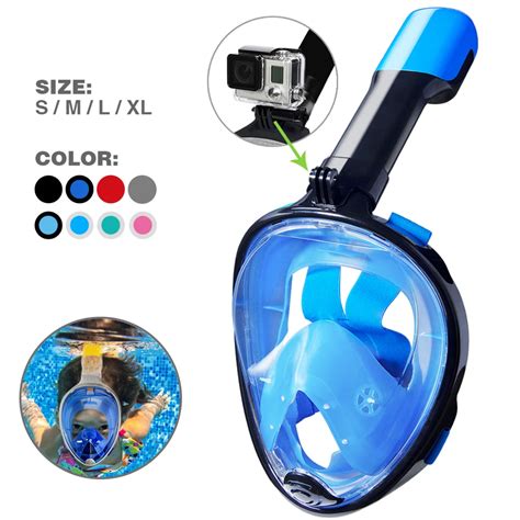 M Scara De Mergulho Profissional Snorkel Facial Completo Culos Anti