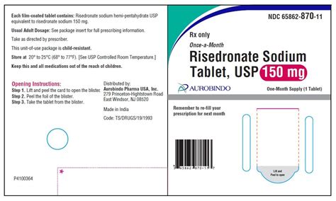 Risedronate Package Insert