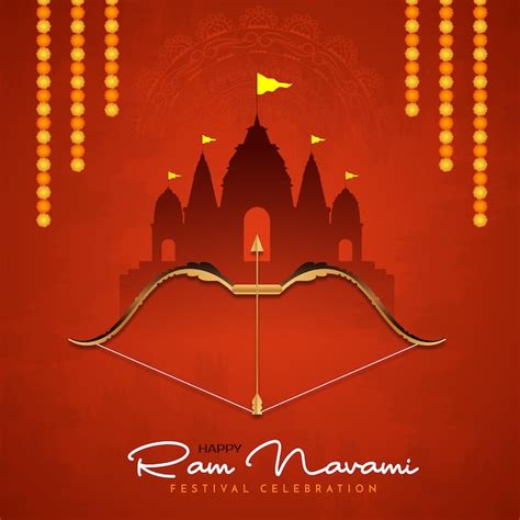 Premium Vector | Happy ram navami festival celebrations