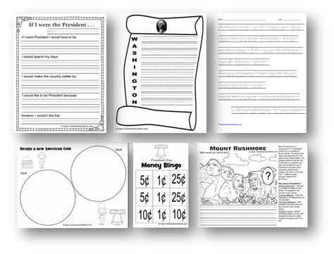 Free Presidents Worksheets For Kids