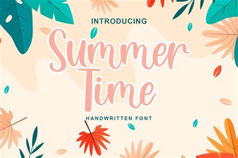 Summer Time Font By Letterfandstudio · Creative Fabrica